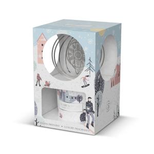 Coffret décoration de sapin avec bougie