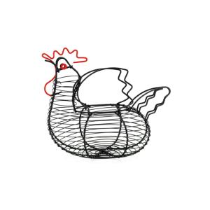 Coffret poule en métal noir