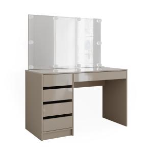 Coiffeuse avec chaîne LED, Grège 120 x 75cm