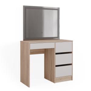 Coiffeuse avec miroir LED, Sonoma 90 x 75cm