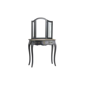 Coiffeuse baroque avec 3 miroirs et un grand tiroir