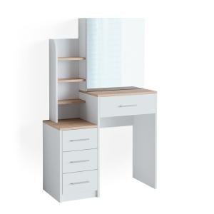 Coiffeuse  Blanc/Sonoma 80x131.6cm