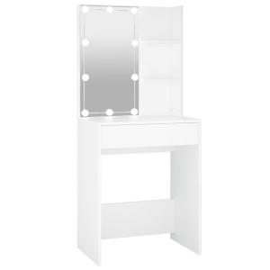 Coiffeuse design contemporain avec miroir blanc 60 x 40 x 1…