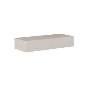 Coiffeuse murale 2 tiroirs stratifiés beige