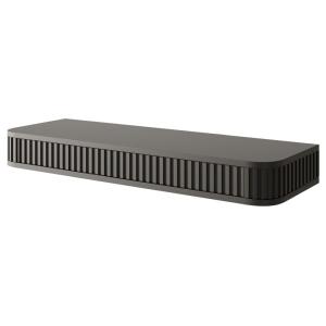 Coiffeuse suspendu avec 2 tiroirs noir 113 cm