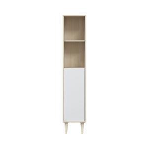 Colonne 1 porte 2 niches H150 cm - Blanc