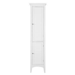 Colonne de rangement en effet bois blanc avec 2 portes