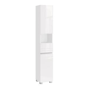 Colonne de salle de bain 2 portes et 1 tiroir H170 cm - Bla…