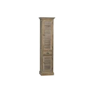 Colonne de salle de bain en bois avec porte en bois droite