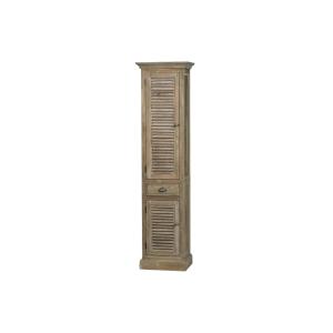 Colonne de salle de bain en bois avec porte en bois gauche