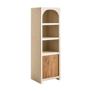 Colonne en bois d'ingénierie blanc 55 cm