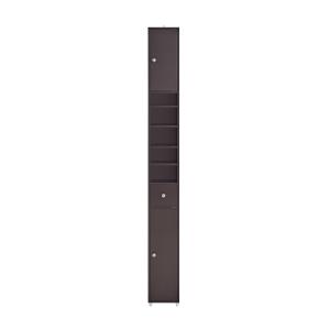 Colonne étroite réglable avec 5 compartiments ouverts effet…