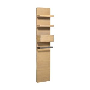Colonne extra plate étagères et porte-serviette chêne 40x17…