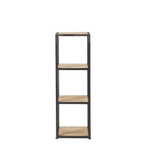 Colonne industrielle en bois de sapin massif et métal L40