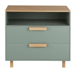 Commode 1 niche 2 tiroirs bicolore