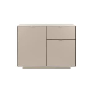 Commode 2 portes, 1 tiroir beige L120 cm
