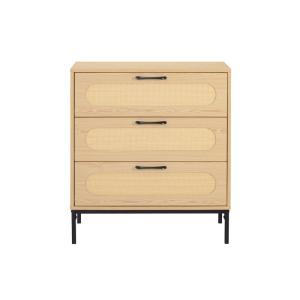 Commode 3 tiroirs 70 cm bois