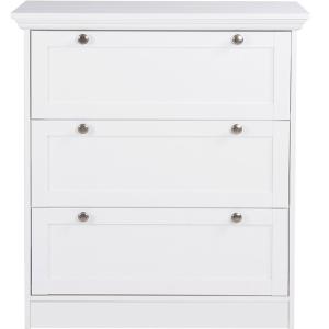 Commode 3 tiroirs blanche 80 cm