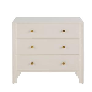 Commode 3 tiroirs écrue L90