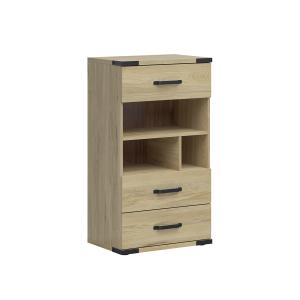 Commode 3 tiroirs stratifiés beige