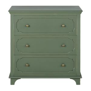 Commode 3 tiroirs vert kaki