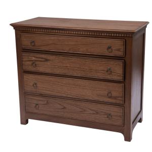 Commode 4 tiroirs en bois Pétronille marron