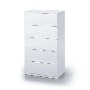 Commode 5 tiroirs - Blanc