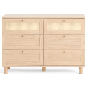 Commode 6 tiroirs 120 cm bois