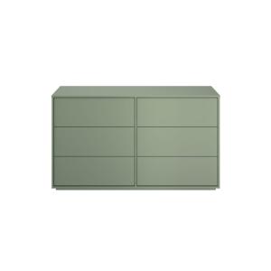 Commode 6 tiroirs Vert Sauge