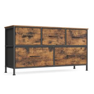 Commode à 5 tiroirs de rangement pour chambre à coucher mar…