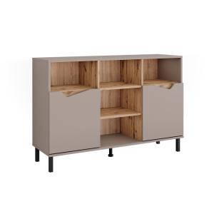 Commode avec 2 portes Greige/Artisan 120x81.3cm
