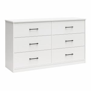 Commode avec 3 3 tiroirs en effet bois blanc