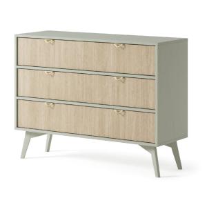 Commode avec 3 tiroirs en bois lamellé 106x80 cm