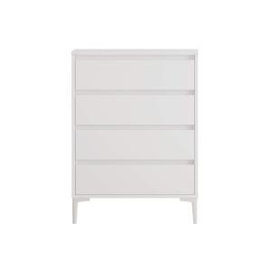 Commode avec 4 tiroirs, blanc