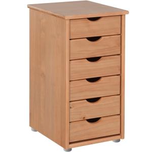 Commode avec 6 tiroirs en pin