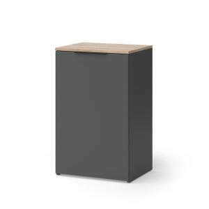 Commode avec étagère Anthracite 50x80 cm