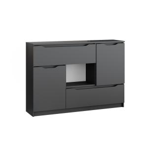 Commode avec tiroirs, Anthracite 120 x 84cm