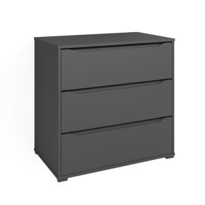 Commode avec tiroirs avec 3 tiroirs, Anthracite 80 x 77.6cm