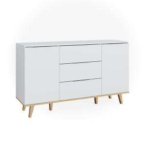 Commode avec tiroirs  Blanc 40x82cm