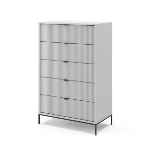 Commode avec tiroirs, Gris 46 x 120cm