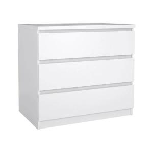 Commode blanc brillant 77x50x70 cm