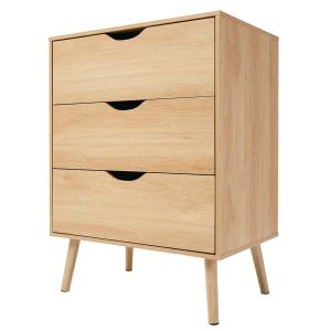 Commode bois 3 tiroirs 60x40x80.5cm