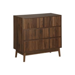 Commode décor bois noyer, 3 tiroirs