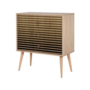 Commode effet bois beige 80x40  cm