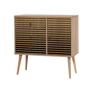 Commode effet bois beige 90x40 h90 cm