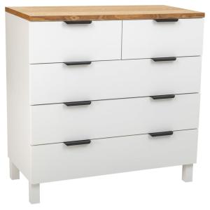 Commode en bois à 5 tiroirs 80x40x80,5h cm