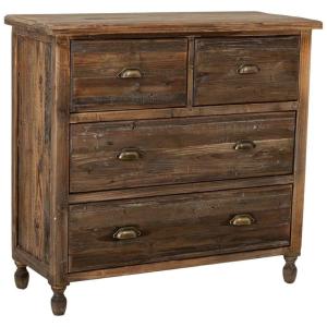 Commode en bois avec 4 tiroirs 100x40x93h cm