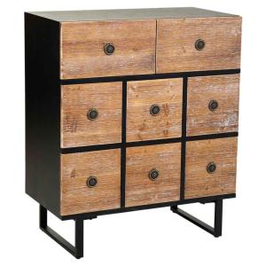 Commode en bois avec 8 tiroirs 76x40x90