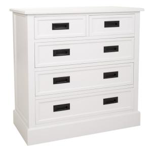 Commode en bois blanc 80x40x80,5h