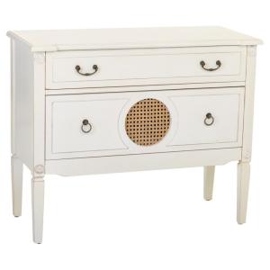 Commode en bois blanc 88x38x72h